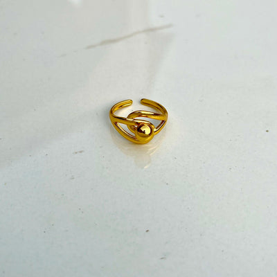 Mini Ball Broach Daily Wear Girls Ring – Adjustable