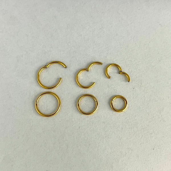 316L Stainless Steel Nose & Ear Hoop – 6mm, 8mm, 10mm Size