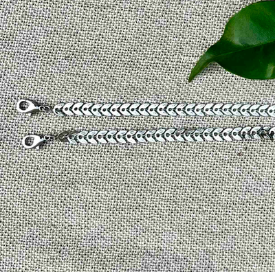 Silver Fishbone Anklet/Bracelet