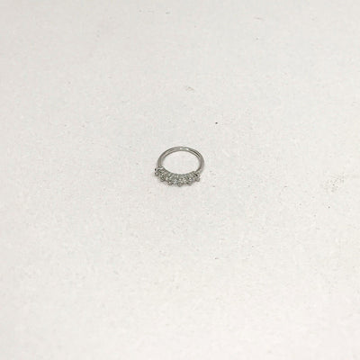 Stone Silver Nose Ring