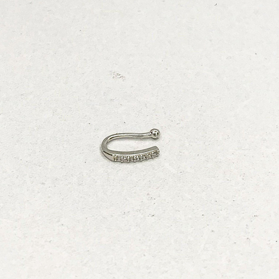 Tiny Stones Silver NoseClip