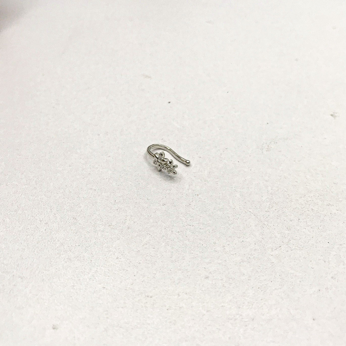 Flowers Silver NoseClip