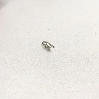 Flowers Silver NoseClip