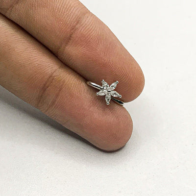 Zarqon Stone Star Silver NoseClip