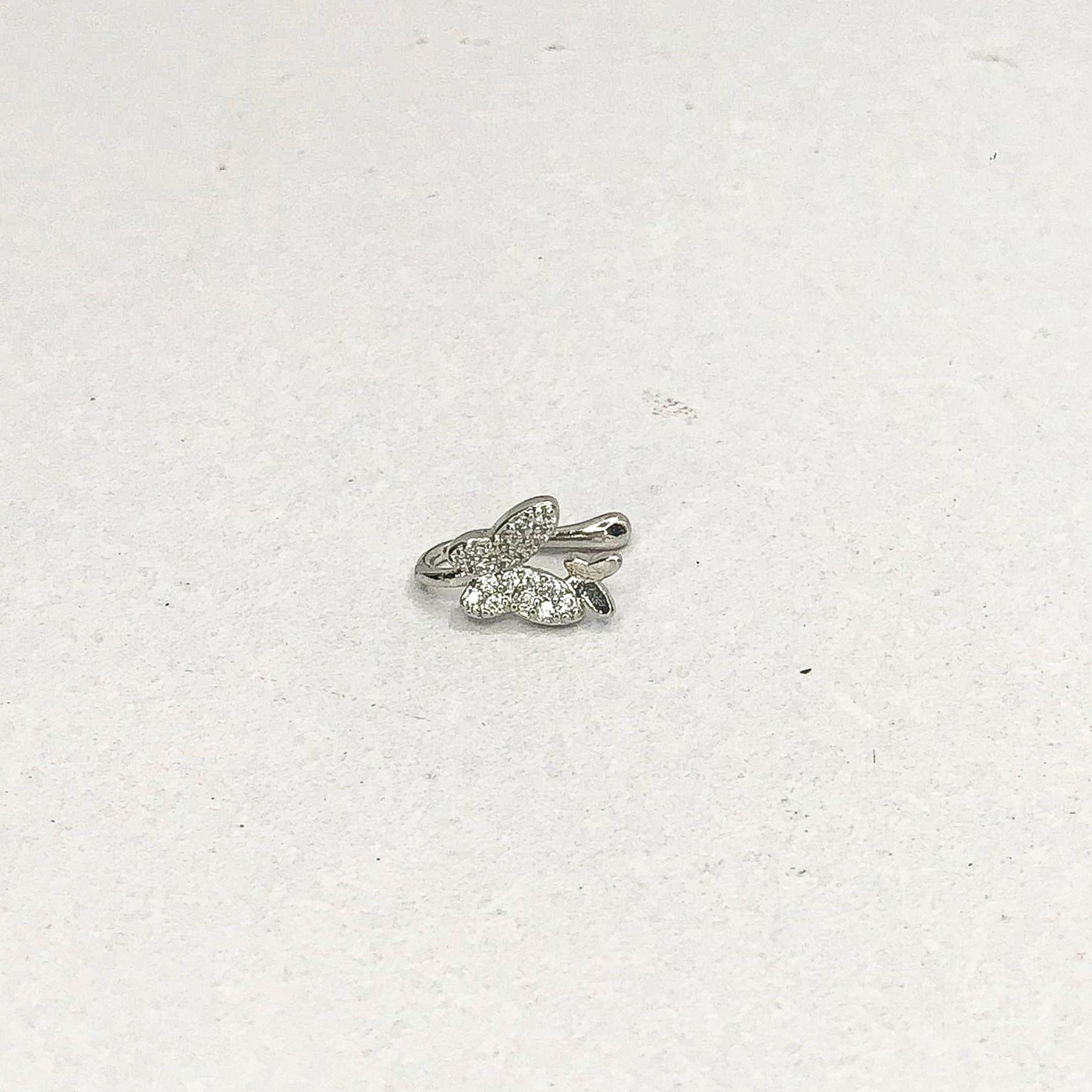 Butterfly Silver NoseClip