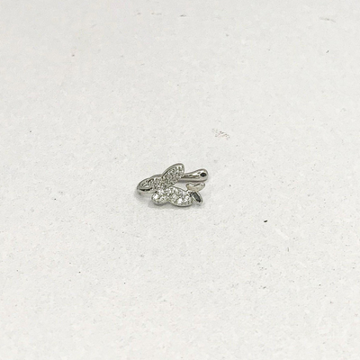 Butterfly Silver NoseClip