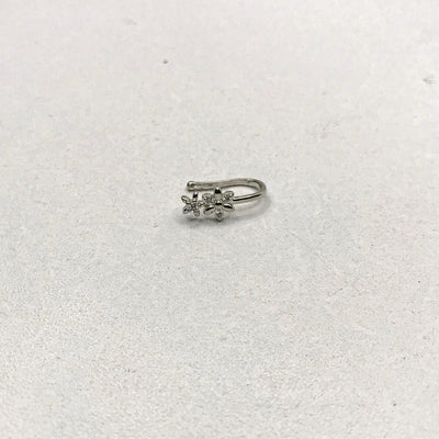Flowers Silver NoseClip
