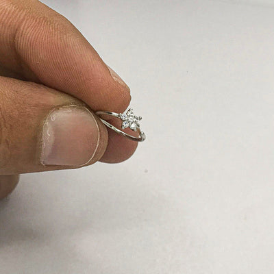 Stone Star Silver Nose Ring