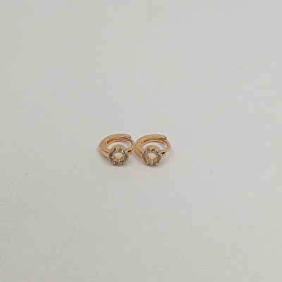 7mm Tiny Round Ring Hoop Earrings
