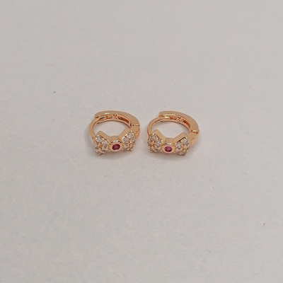 7mm Tiny Tie Hoop Earrings