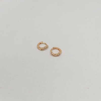 7mm Tiny Curve Hoop Earrings