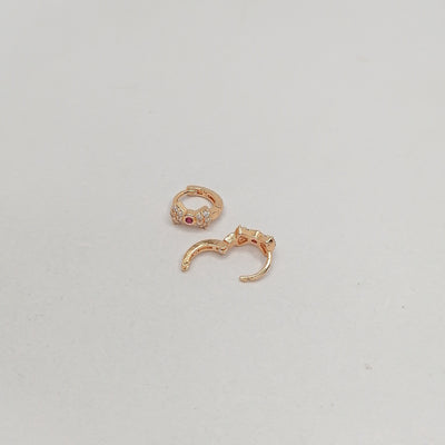 7mm Tiny Tie Hoop Earrings