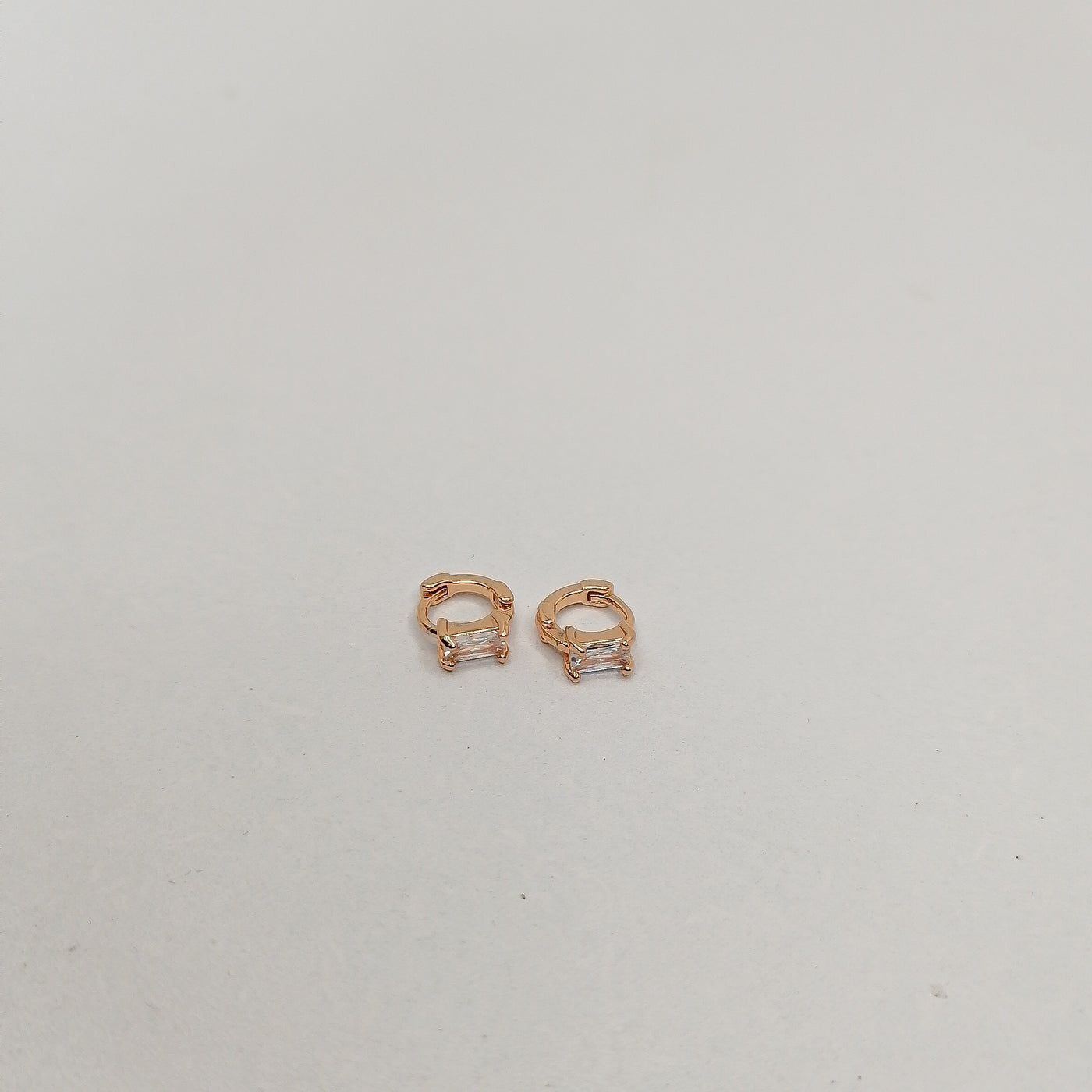 5mm Box-Cut Zarqon Stone Hoop Earrings