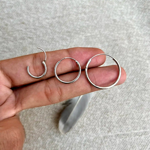 Stainless Steel Hoop Earrings (1/3Pairs Set)