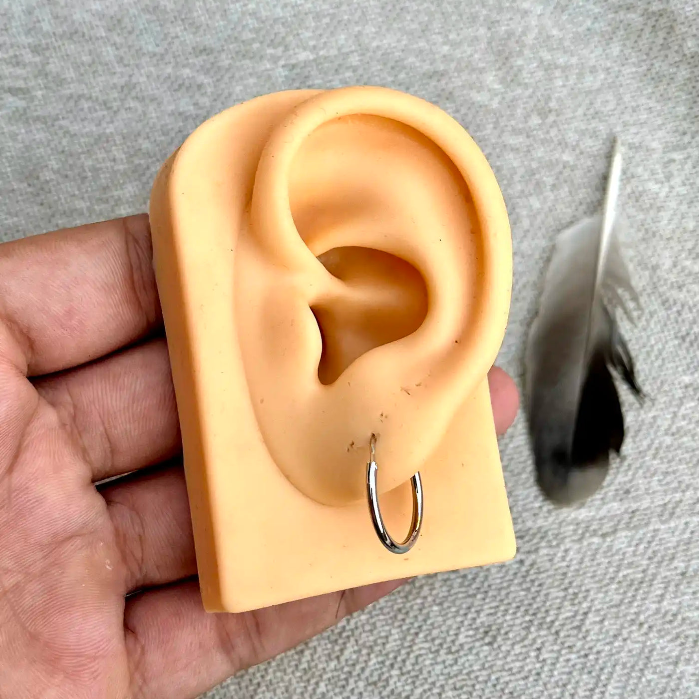 Stainless Steel Hoop Earrings (3Pairs Set)