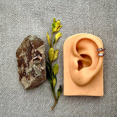 6mm Box-Cut Zarqon Stone Hoop Earrings