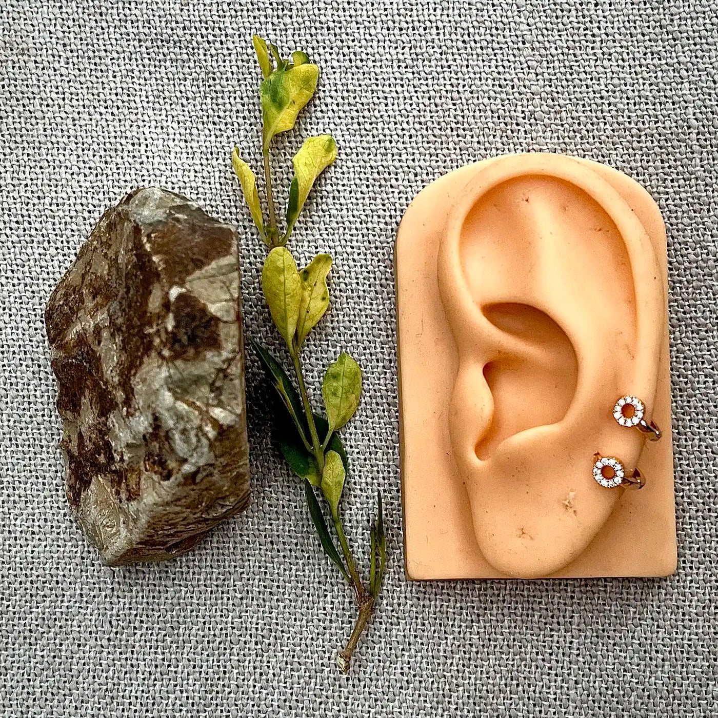 7mm Tiny Round Ring Hoop Earrings