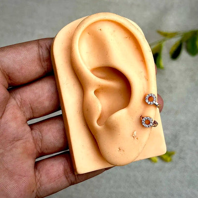 7mm Tiny Round Ring Hoop Earrings