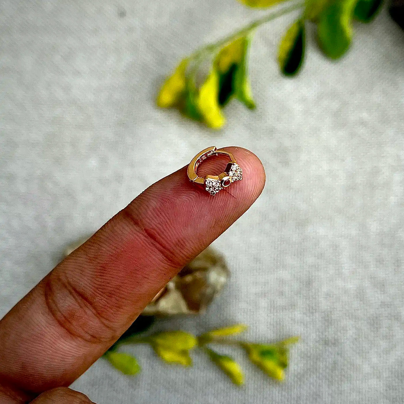 7mm Tiny Tie Hoop Earrings