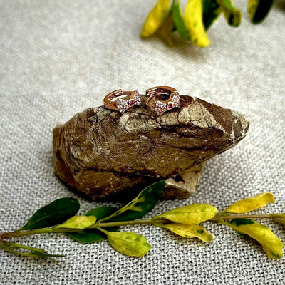 7mm Tiny Tie Hoop Earrings