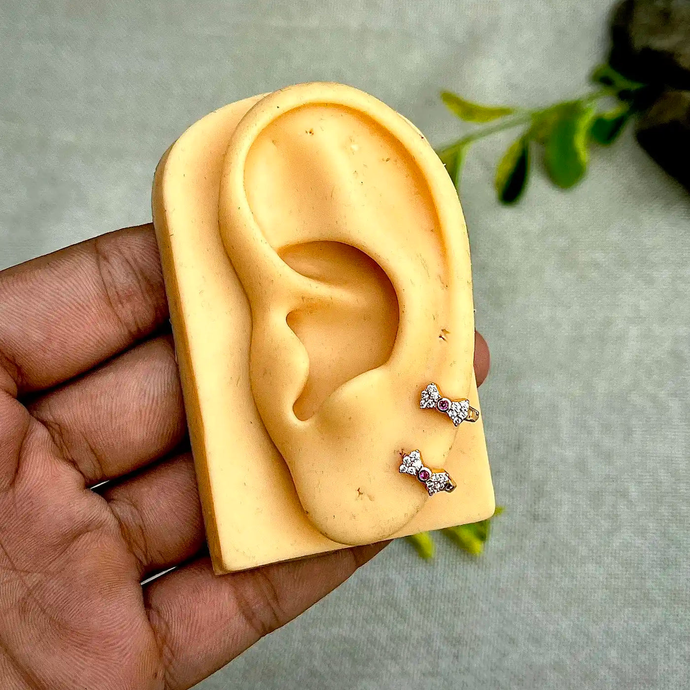 7mm Tiny Tie Hoop Earrings