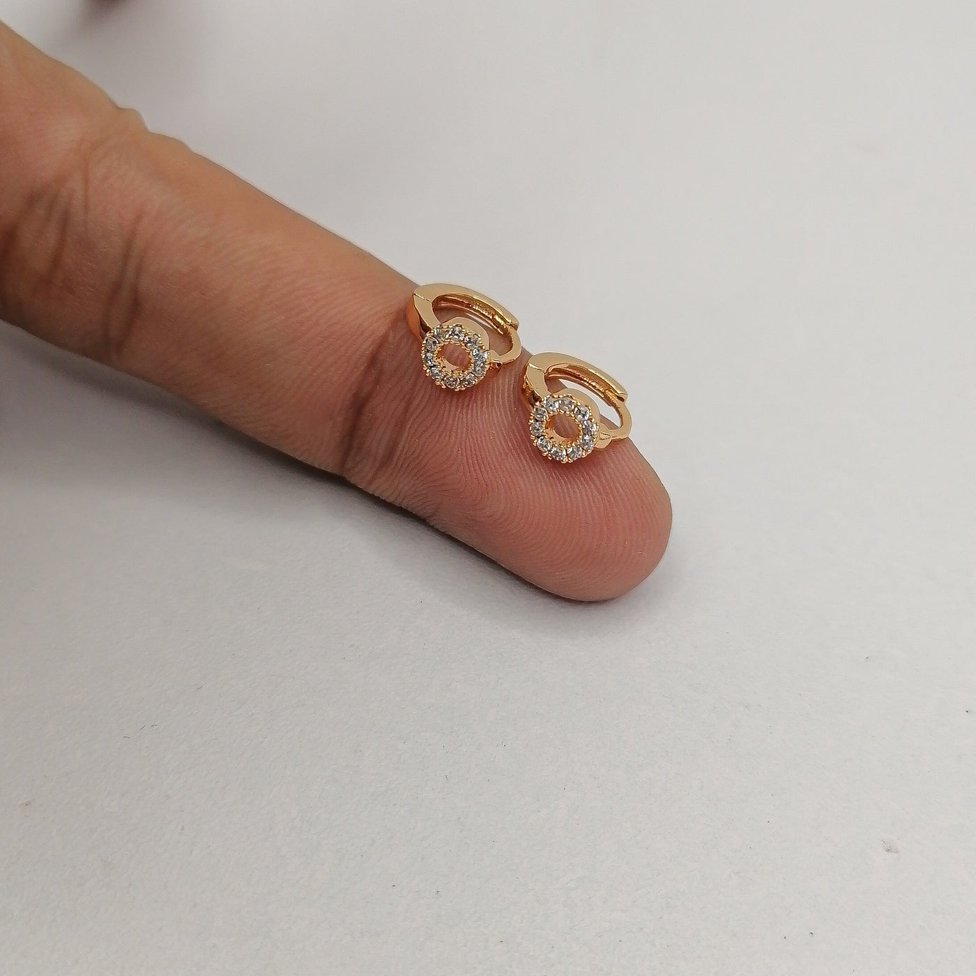 6mm Tiny Round Ring Hoop Earrings
