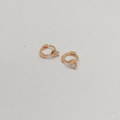 5mm Heart Hoop Earrings
