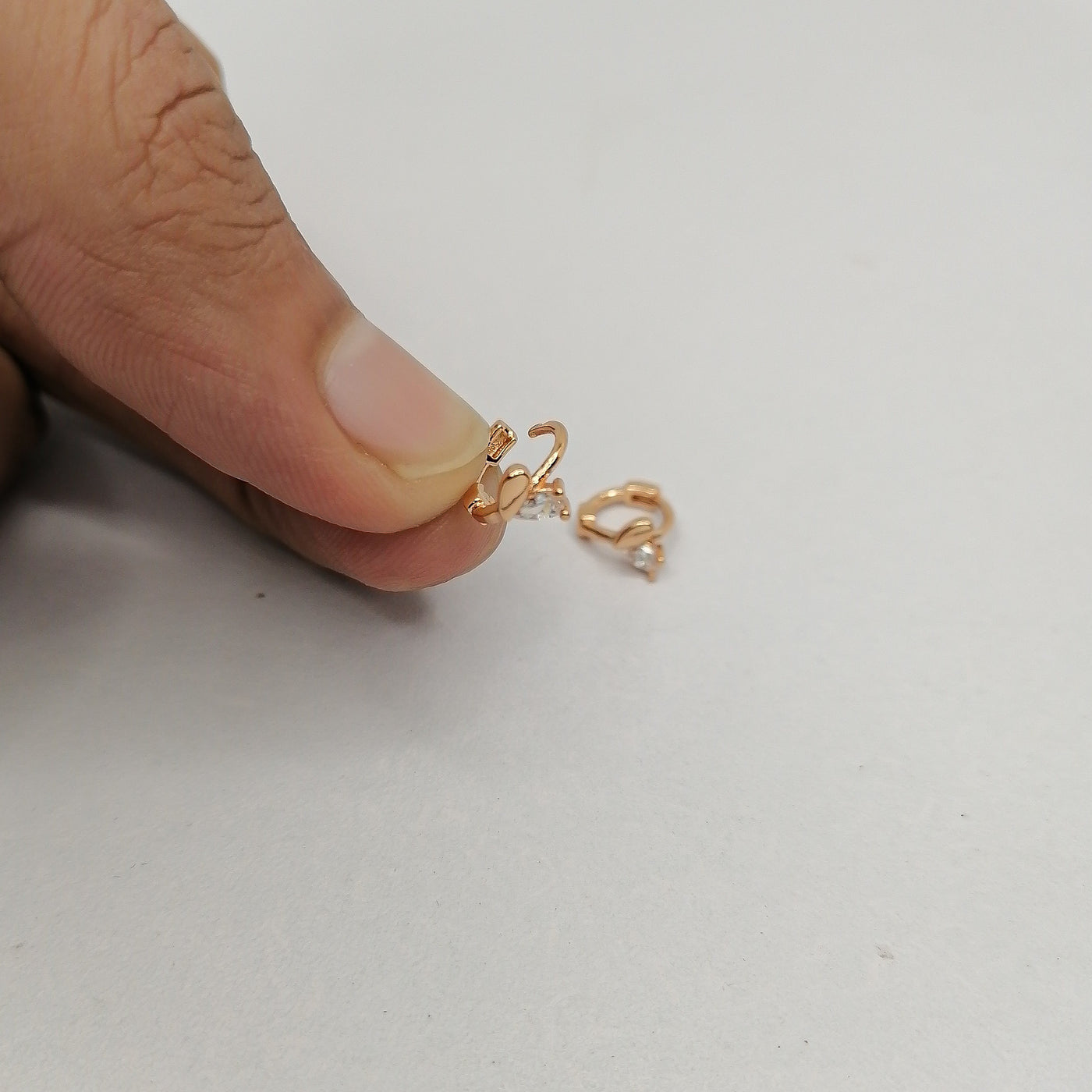5mm Heart Hoop Earrings