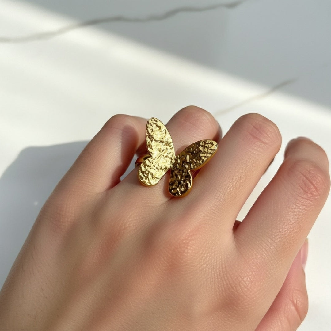Butterfly Charm Daily Wear Girls Ring – Adjustable