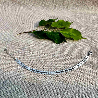 Silver Fishbone Anklet/Bracelet
