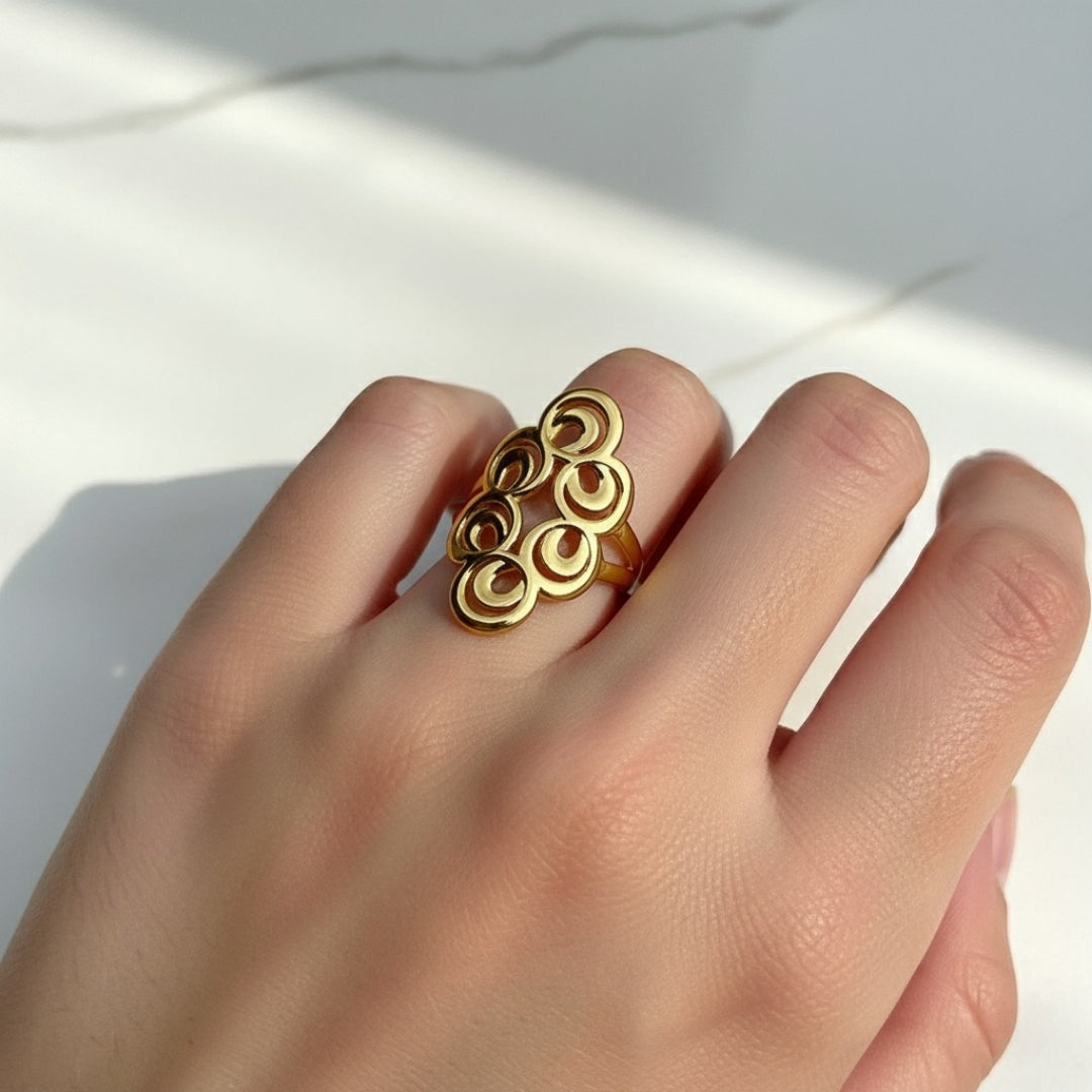 Bubble Cluster Daily Wear Girls Ring – Adjustable