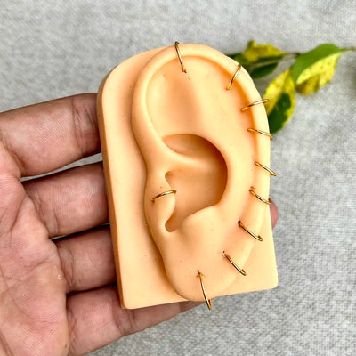 Endless Hoop Earrings Set | Gold Plated (6mm–12mm) Sizes | Pack of 5 & 10 Pairs