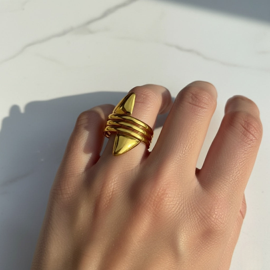 Twist Mesh Daily Wear Girls Ring – Adjustable